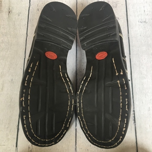 Skechers: factory scraped/distressed leather Oxford shoes